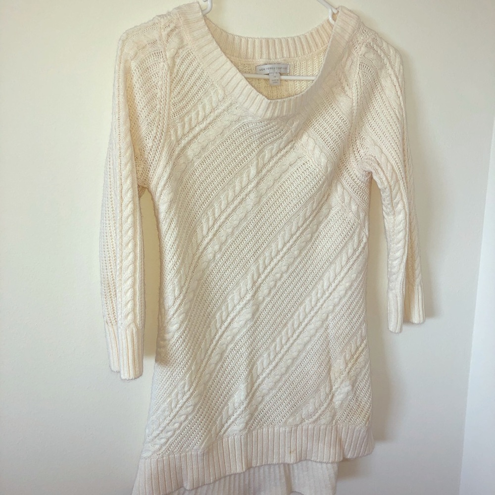 Tunic sweater dress.